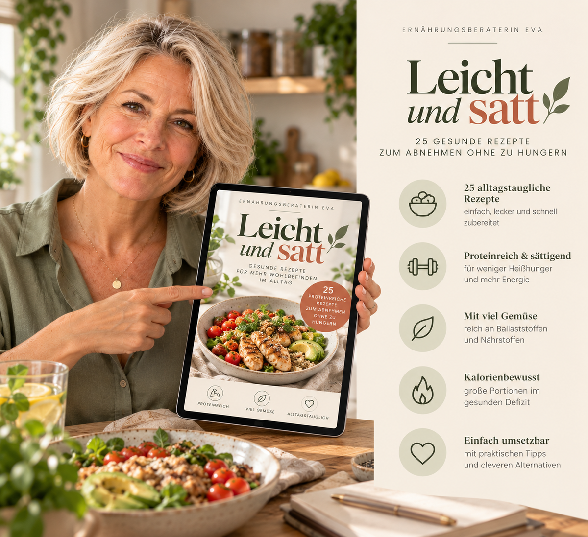 Leicht und Satt - das Abnehm-Kochbuch
