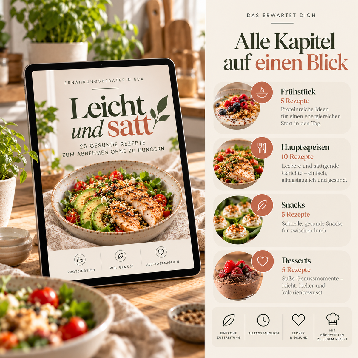 Leicht und Satt - das Abnehm-Kochbuch