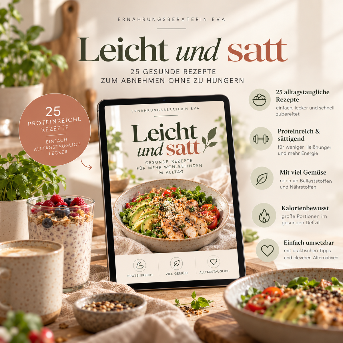 Leicht und Satt - das Abnehm-Kochbuch